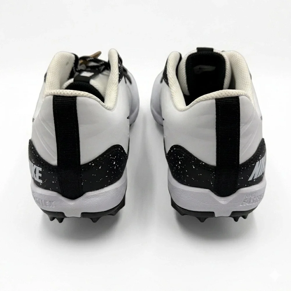 Nike Alpha Huarache 4 Keystone Mens 10 White Black DJ6524-106 Cleats